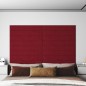 Wandpaneele 12 Stk. Weinrot 90x15 cm Samt 1,62 m² Wandpaneele 12 Stk. Weinrot 90x15 cm Samt 1,62 m²