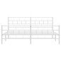 vidaXL Bettgestell mit Kopf- und Fußteil Metall Weiß 180x200 cm vidaXL Bettgestell mit Kopf- und Fußteil Metall Weiß 180x200 cm