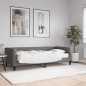 vidaXL Tagesbett mit Matratze Dunkelgrau 90x200 cm Stoff vidaXL Tagesbett mit Matratze Dunkelgrau 90x200 cm Stoff