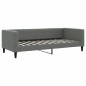 vidaXL Tagesbett mit Matratze Dunkelgrau 90x200 cm Stoff vidaXL Tagesbett mit Matratze Dunkelgrau 90x200 cm Stoff