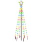 vidaXL LED-Weihnachtsbaum mit Erdnägeln Mehrfarbig 108 LEDs 180 cm vidaXL LED-Weihnachtsbaum mit Erdnägeln Mehrfarbig 108 LEDs 180 cm