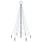 vidaXL LED-Weihnachtsbaum mit Erdnägeln Kaltweiß 200 LEDs 180 cm vidaXL LED-Weihnachtsbaum mit Erdnägeln Kaltweiß 200 LEDs 180 cm