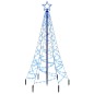 vidaXL LED-Weihnachtsbaum mit Erdnägeln Blau 200 LEDs 180 cm vidaXL LED-Weihnachtsbaum mit Erdnägeln Blau 200 LEDs 180 cm