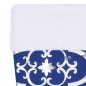 vidaXL Luxus-Weihnachtsbaumdecke mit Socke Blau 90 cm Stoff vidaXL Luxus-Weihnachtsbaumdecke mit Socke Blau 90 cm Stoff