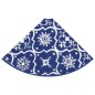 vidaXL Luxus-Weihnachtsbaumdecke mit Socke Blau 122 cm Stoff vidaXL Luxus-Weihnachtsbaumdecke mit Socke Blau 122 cm Stoff