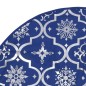 vidaXL Luxus-Weihnachtsbaumdecke mit Socke Blau 122 cm Stoff vidaXL Luxus-Weihnachtsbaumdecke mit Socke Blau 122 cm Stoff