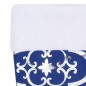 vidaXL Luxus-Weihnachtsbaumdecke mit Socke Blau 122 cm Stoff vidaXL Luxus-Weihnachtsbaumdecke mit Socke Blau 122 cm Stoff