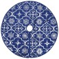 vidaXL Luxus-Weihnachtsbaumdecke mit Socke Blau 150 cm Stoff vidaXL Luxus-Weihnachtsbaumdecke mit Socke Blau 150 cm Stoff