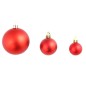 vidaXL 100-tlg. Weihnachtskugel-Set 3/4/6 cm Rot vidaXL 100-tlg. Weihnachtskugel-Set 3/4/6 cm Rot