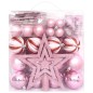 vidaXL 65-tlg. Weihnachtskugel-Set Rosa / Rot / Weiß vidaXL 65-tlg. Weihnachtskugel-Set Rosa / Rot / Weiß