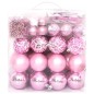 vidaXL 65-tlg. Weihnachtskugel-Set Rosa / Rot / Weiß vidaXL 65-tlg. Weihnachtskugel-Set Rosa / Rot / Weiß
