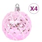 vidaXL 65-tlg. Weihnachtskugel-Set Rosa / Rot / Weiß vidaXL 65-tlg. Weihnachtskugel-Set Rosa / Rot / Weiß