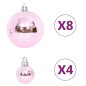 vidaXL 65-tlg. Weihnachtskugel-Set Rosa / Rot / Weiß vidaXL 65-tlg. Weihnachtskugel-Set Rosa / Rot / Weiß