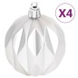 vidaXL 70-tlg. Weihnachtskugel-Set Silbern und Weiß vidaXL 70-tlg. Weihnachtskugel-Set Silbern und Weiß