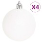vidaXL 70-tlg. Weihnachtskugel-Set Silbern und Weiß vidaXL 70-tlg. Weihnachtskugel-Set Silbern und Weiß