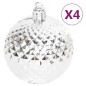 vidaXL 70-tlg. Weihnachtskugel-Set Silbern und Weiß vidaXL 70-tlg. Weihnachtskugel-Set Silbern und Weiß