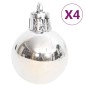 vidaXL 70-tlg. Weihnachtskugel-Set Silbern und Weiß vidaXL 70-tlg. Weihnachtskugel-Set Silbern und Weiß