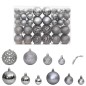vidaXL Weihnachtskugeln 100 Stk. Grau 3 / 4 / 6 cm vidaXL Weihnachtskugeln 100 Stk. Grau 3 / 4 / 6 cm