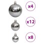 vidaXL Weihnachtskugeln 100 Stk. Grau 3 / 4 / 6 cm vidaXL Weihnachtskugeln 100 Stk. Grau 3 / 4 / 6 cm