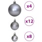 vidaXL Weihnachtskugeln 100 Stk. Grau 3 / 4 / 6 cm vidaXL Weihnachtskugeln 100 Stk. Grau 3 / 4 / 6 cm