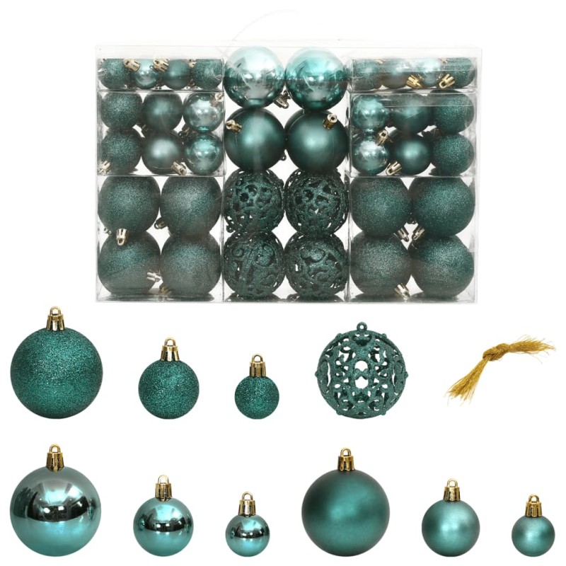 vidaXL Weihnachtskugeln 100 Stk. Grün 3 / 4 / 6 cm vidaXL Weihnachtskugeln 100 Stk. Grün 3 / 4 / 6 cm