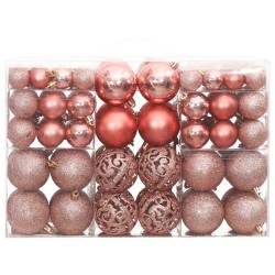 vidaXL Weihnachtskugeln 100 Stk. Rosa und Rose 3 / 4 / 6 cm