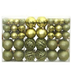 vidaXL Weihnachtskugeln 100 Stk. Hellgrün 3 / 4 / 6 cm