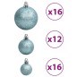 vidaXL Weihnachtskugeln 100 Stk. Türkis 3 / 4 / 6 cm vidaXL Weihnachtskugeln 100 Stk. Türkis 3 / 4 / 6 cm