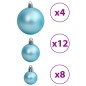 vidaXL Weihnachtskugeln 100 Stk. Türkis 3 / 4 / 6 cm vidaXL Weihnachtskugeln 100 Stk. Türkis 3 / 4 / 6 cm