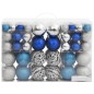 vidaXL Weihnachtskugeln 100 Stk. Blau und Silbern 3 / 4 / 6 cm vidaXL Weihnachtskugeln 100 Stk. Blau und Silbern 3 / 4 / 6 cm