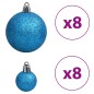 vidaXL Weihnachtskugeln 100 Stk. Blau und Silbern 3 / 4 / 6 cm vidaXL Weihnachtskugeln 100 Stk. Blau und Silbern 3 / 4 / 6 cm