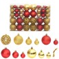 vidaXL Weihnachtskugeln 100 Stk. Golden und Weinrot 3 / 4 / 6 cm vidaXL Weihnachtskugeln 100 Stk. Golden und Weinrot 3 / 4 / 6 cm