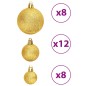 vidaXL Weihnachtskugeln 100 Stk. Golden und Weinrot 3 / 4 / 6 cm vidaXL Weihnachtskugeln 100 Stk. Golden und Weinrot 3 / 4 / 6 cm