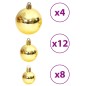 vidaXL Weihnachtskugeln 100 Stk. Golden und Weinrot 3 / 4 / 6 cm vidaXL Weihnachtskugeln 100 Stk. Golden und Weinrot 3 / 4 / 6 cm