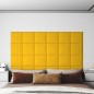 Wandpaneele 12 Stk. Gelb 30x30 cm Samt 1,08 m² Wandpaneele 12 Stk. Gelb 30x30 cm Samt 1,08 m²