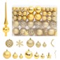 vidaXL 111-tlg. Weihnachtskugel-Set Golden Polystyrol vidaXL 111-tlg. Weihnachtskugel-Set Golden Polystyrol