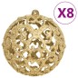 vidaXL 111-tlg. Weihnachtskugel-Set Golden Polystyrol vidaXL 111-tlg. Weihnachtskugel-Set Golden Polystyrol