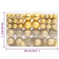 vidaXL 111-tlg. Weihnachtskugel-Set Golden Polystyrol vidaXL 111-tlg. Weihnachtskugel-Set Golden Polystyrol