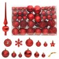 vidaXL 111-tlg. Weihnachtskugel-Set Rot Polystyrol vidaXL 111-tlg. Weihnachtskugel-Set Rot Polystyrol