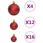 vidaXL 111-tlg. Weihnachtskugel-Set Rot Polystyrol vidaXL 111-tlg. Weihnachtskugel-Set Rot Polystyrol