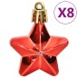 vidaXL 111-tlg. Weihnachtskugel-Set Rot Polystyrol vidaXL 111-tlg. Weihnachtskugel-Set Rot Polystyrol