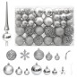 vidaXL 111-tlg. Weihnachtskugel-Set Silbern Polystyrol vidaXL 111-tlg. Weihnachtskugel-Set Silbern Polystyrol