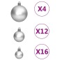 vidaXL 111-tlg. Weihnachtskugel-Set Silbern Polystyrol vidaXL 111-tlg. Weihnachtskugel-Set Silbern Polystyrol