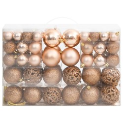 vidaXL 111-tlg. Weihnachtskugel-Set Rosegold Polystyrol
