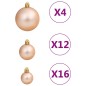 vidaXL 111-tlg. Weihnachtskugel-Set Rosegold Polystyrol vidaXL 111-tlg. Weihnachtskugel-Set Rosegold Polystyrol