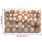 vidaXL 111-tlg. Weihnachtskugel-Set Rosegold Polystyrol vidaXL 111-tlg. Weihnachtskugel-Set Rosegold Polystyrol