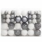 vidaXL 111-tlg. Weihnachtskugel-Set Weiß und Grau Polystyrol vidaXL 111-tlg. Weihnachtskugel-Set Weiß und Grau Polystyrol