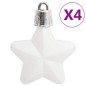 vidaXL 111-tlg. Weihnachtskugel-Set Weiß und Grau Polystyrol vidaXL 111-tlg. Weihnachtskugel-Set Weiß und Grau Polystyrol