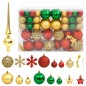 vidaXL 112-tlg. Weihnachtskugel-Set Rot Grün Golden Polystyrol vidaXL 112-tlg. Weihnachtskugel-Set Rot Grün Golden Polystyrol