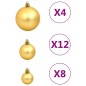 vidaXL 112-tlg. Weihnachtskugel-Set Rot Grün Golden Polystyrol vidaXL 112-tlg. Weihnachtskugel-Set Rot Grün Golden Polystyrol